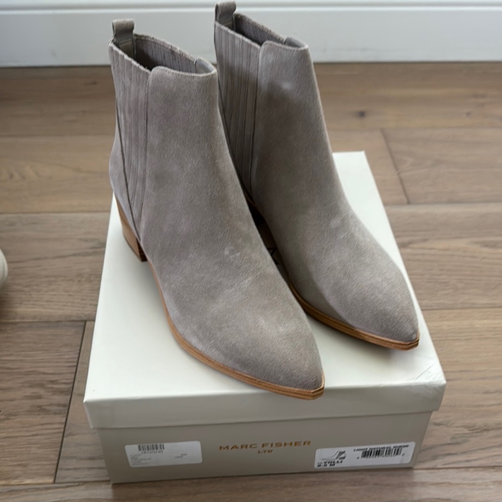 Marc Fisher Women's Taupe Ankle Booties